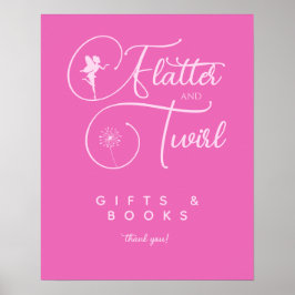 Roze, minimalistisch Poster voor feiele cadeaus en
