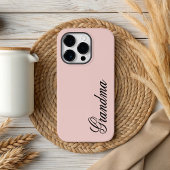 Roze Minimalistische Aangepaste Naam Telefoonhoes  Case-Mate iPhone Case