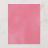 Roze minimalistische Baby shower Advice Kaart (Achterkant)