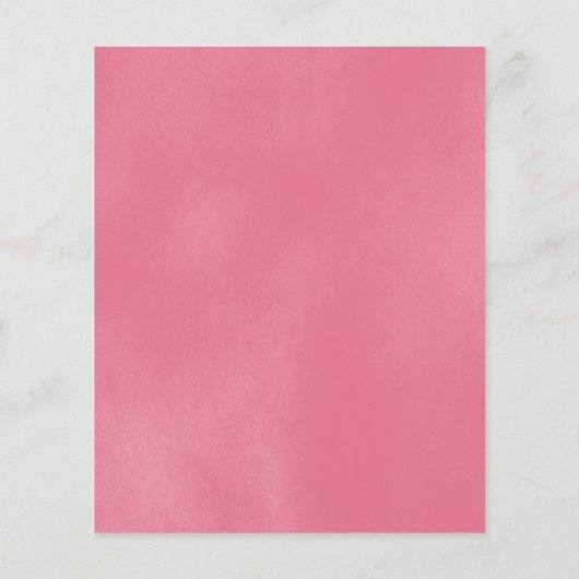 Roze minimalistische Baby shower Advice Kaart (Achterkant)