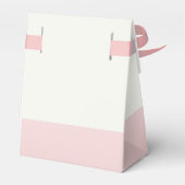 Roze Minimalistische Boho Wildflower Baby shower Bedankdoosjes (Achterkant)