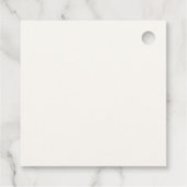 Roze Minimalistische Bow Stropdas Baby shower Bedankjes Labels (Achterkant)