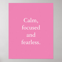 Roze minimalistische Inspirerend prijsopgave Poste Poster