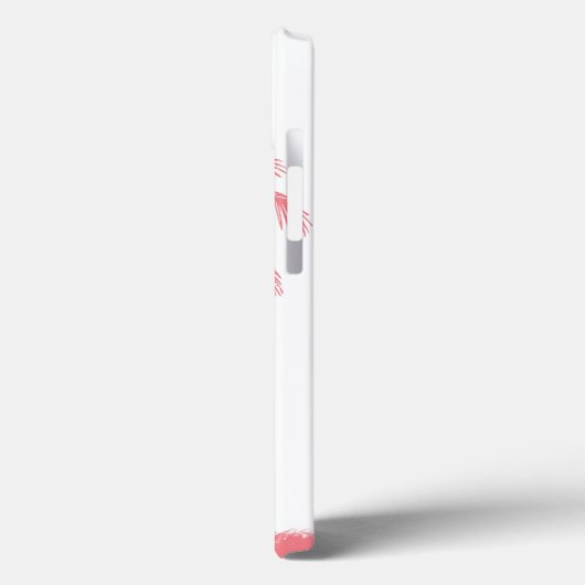 Roze minimalistische palmboom Telefoontas iPhone/i Case-Mate iPhone Case (Achterkant / Links)