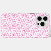 Roze minimalistische patroonharten Valentijnsdag Case-Mate iPhone Case (Achterkant (horizontaal))