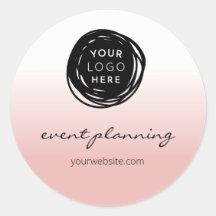 Roze, minimalistische Sticker voor afdichtingen vo