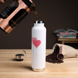 Roze Minimalistische Valentijnsdag Tekst Waterfles