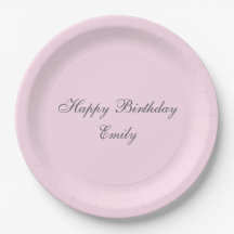 Roze Minimalistische Verjaardagsfeest Papieren Bor