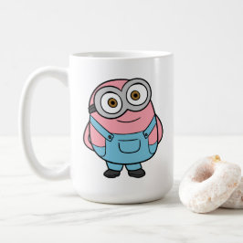 Roze Minion Cartoon Fanart Koffiemok