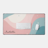 Roze Mint Abstract Moderne Collectie Bureaumat (Keyboard & Muis)