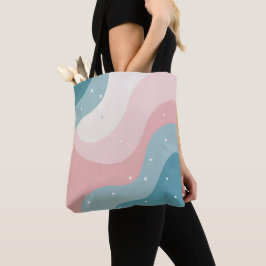 Roze Mint Abstract Moderne Collectie Tote Bag