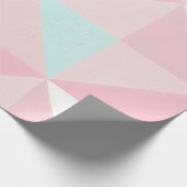 Roze Mint Abstract Populaire Collectie Cadeaupapier (Hoek)