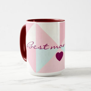 Roze Mint Abstract Populaire Collectie Mok