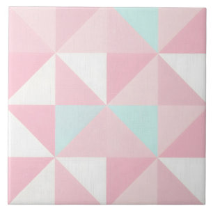 Roze Mint Abstract Populaire Collectie Tegeltje