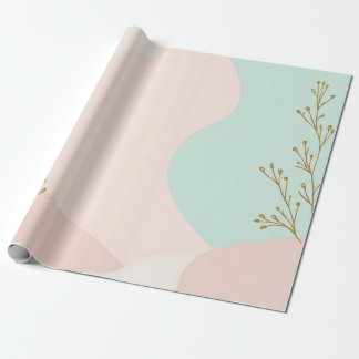 Roze Mint Abstract Trendy Collectie Cadeaupapier