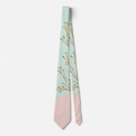 Roze Mint Abstract Trendy Collectie Stropdas