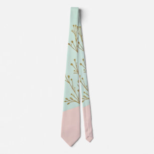Roze Mint Abstract Trendy Collectie Stropdas