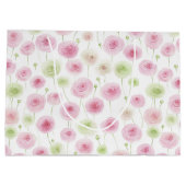 Roze Mint Bloemige Ranunculus Verjaardag Groot Cadeauzakje (Achterkant)