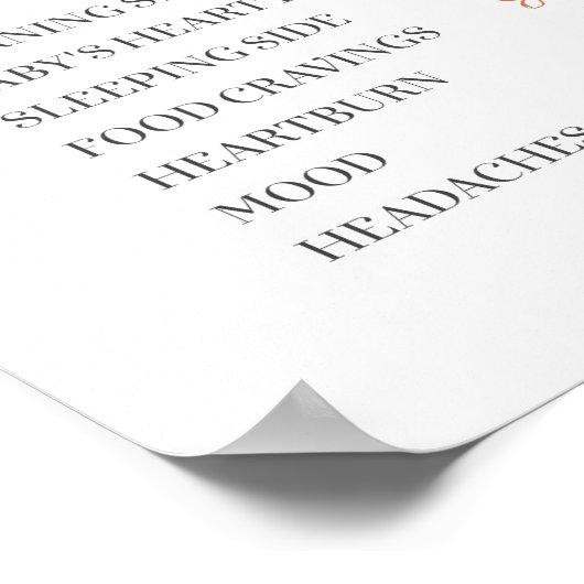 Roze Mint en Peach Pumpkin Old Wives Tales Poster (Hoek)