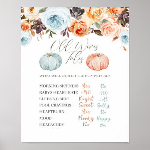 Roze Mint en Peach Pumpkin Old Wives Tales Poster