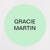 Roze Mint Geel Blauwgroen Koraal Ronde Zelfklevend Labels (Design 2)