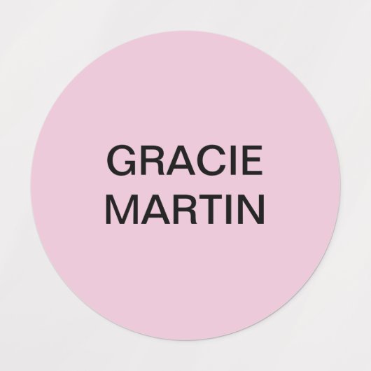 Roze Mint Geel Blauwgroen Koraal Ronde Zelfklevend Labels (Design 1)