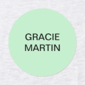 Roze Mint Gele Kinderen Ronde IJzer Op Naam Labels (Design 2)