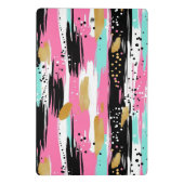Roze Mint Goud Luxe Abstract Mini Klembord (Achterkant)