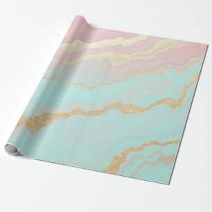 Roze Mint Goud Luxe Populaire Collectie Cadeaupapier