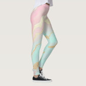 Roze Mint Goud Luxe Populaire Collectie Leggings (Rechts)