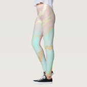 Roze Mint Goud Luxe Populaire Collectie Leggings (Links)