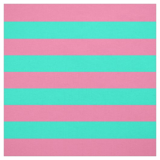 Roze Mint Groen Strepen Design  Stof (Swatch)