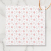 Roze/Mint Kerst Cadeautags Bedankjes Labels (Achterkant)