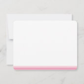 Roze & Mint Moderne Naam Notitiekaart, Minimalisti Notitiekaartje (Achterkant)