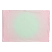 Roze Mint Ombre Gradient Aura Kussensloop (Achterkant-Links)