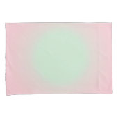 Roze Mint Ombre Gradient Aura Kussensloop (Voorkant-Rechts)