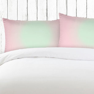 Roze Mint Ombre Gradient Aura Kussensloop