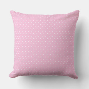 Roze/Mint Polka Dot Reversible Pillow Kussen
