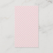 Roze mint | Polka Dots Moroccan | Monogrammen Visitekaartje (Achterkant)