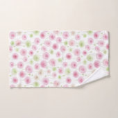 Roze Mint Ranunculus Bloemen Bad Handdoek (Handdoek)