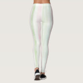 Roze Mint Strepen Leggings (Achterkant)