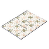Roze Mintgroene Vlinders  Notitieboek (Linkerzijde)