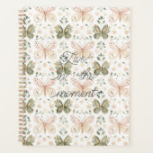 Roze Mintgroene Vlinders  Planner (Voorkant)
