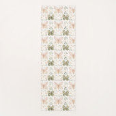 Roze Mintgroene Vlinders  Yogamat (Voorkant)