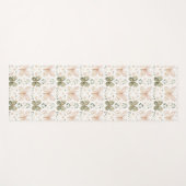 Roze Mintgroene Vlinders  Yogamat (Voorkant (horizontaal))