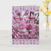 Roze mirakel van de Liefde Bloem Floral Foto Kaart (Gele Bloem)