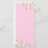 Roze Mis Quinceanera VIP-toegang  Kaart (Achterkant)