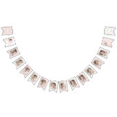 Roze miss prachtige 1e verjaardag maandelijkse fot vlaggetjes (Alle)