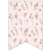 Roze miss prachtige 1e verjaardag maandelijkse fot vlaggetjes (Eerste vlag)