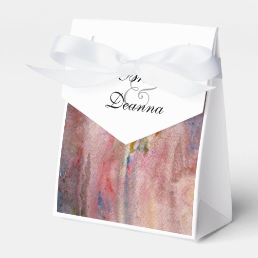 Roze mist Favor Bedankdoosjes (Voorkant Zijde)